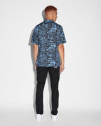 MENS BADDIES RESORT SS SHIRT BLUE SHIRTS