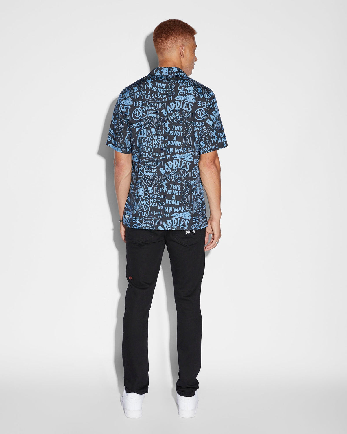 BADDIES RESORT SS SHIRT BLUE