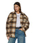 WOMENS  KSUPER TRUCKER JACKET PLAID OVERSIZED JACKETS