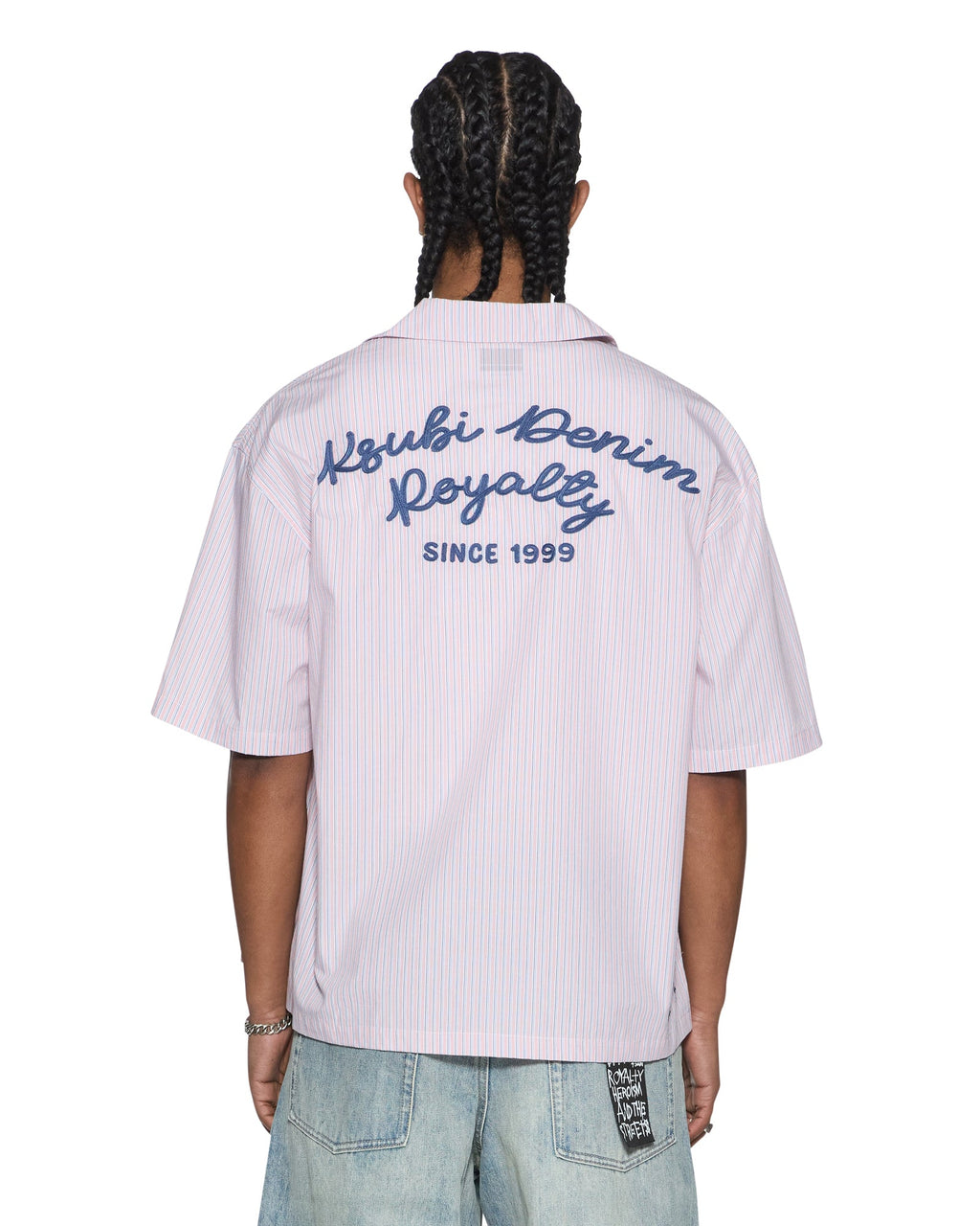 MENS EFFECT DINER SS SHIRT QUARTZ STRIPE SHIRTS