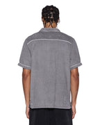 MENS LOUNGE SS RESORT SHIRT CHARCOAL SHIRTS