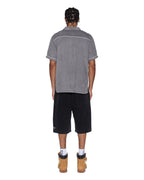 MENS LOUNGE SS RESORT SHIRT CHARCOAL SHIRTS