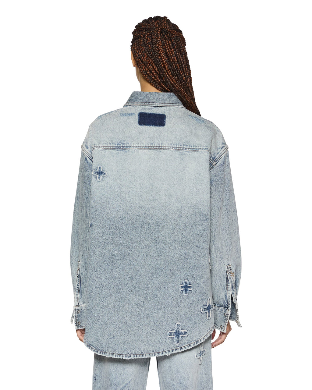 Womens Oversized Shirt Klassic Kraftwerk Oversized Shirts - Denim