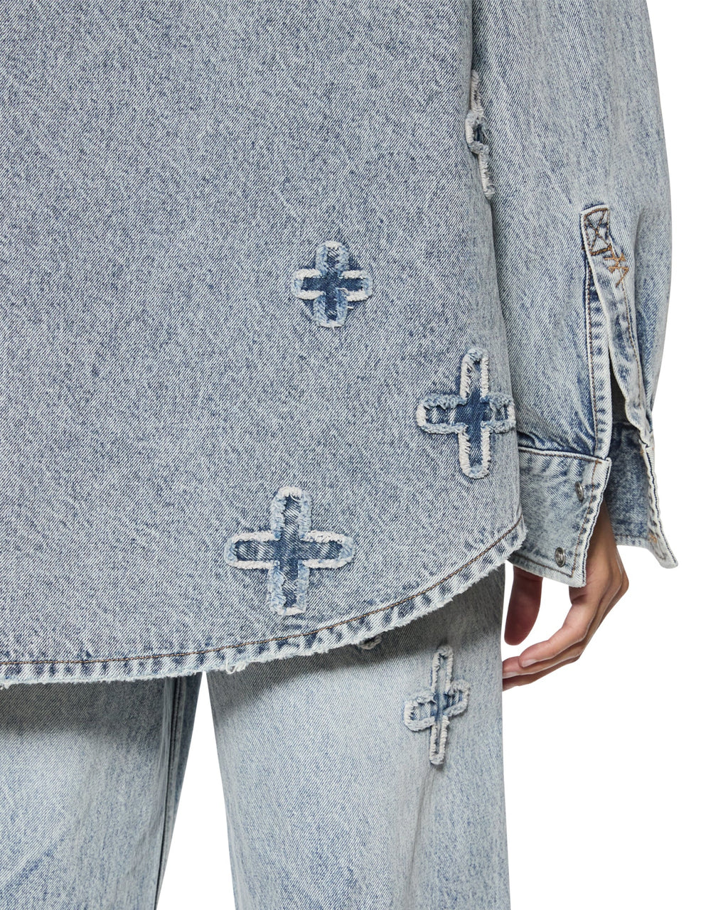 Womens Oversized Shirt Klassic Kraftwerk Oversized Shirts - Denim