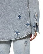 Womens Oversized Shirt Klassic Kraftwerk Oversized Shirts - Denim