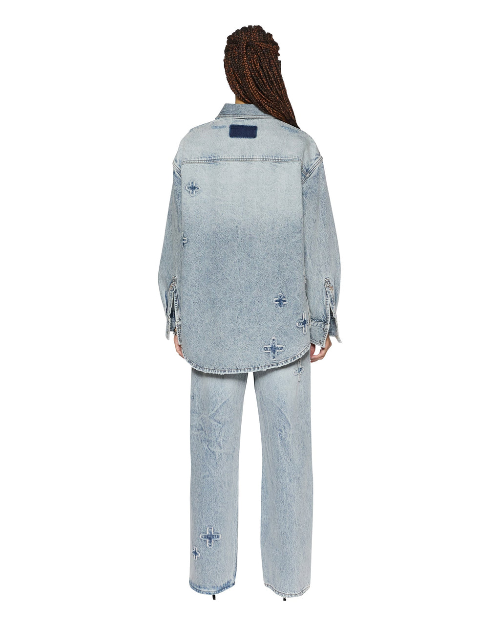 Womens Oversized Shirt Klassic Kraftwerk Oversized Shirts - Denim