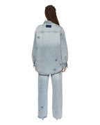 Womens Oversized Shirt Klassic Kraftwerk Oversized Shirts - Denim