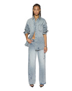 Womens Oversized Shirt Klassic Kraftwerk Oversized Shirts - Denim