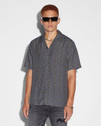 Mens Plus Resort Ss Shirt Navy Regular Shirts - Navy