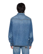MENS WHIPLASH LS SHIRT TEXAS BLUE STUDDED SHIRTS