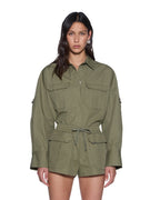 WOMENS ASTRA LS CARGO SHIRT KHAKI SHIRTS