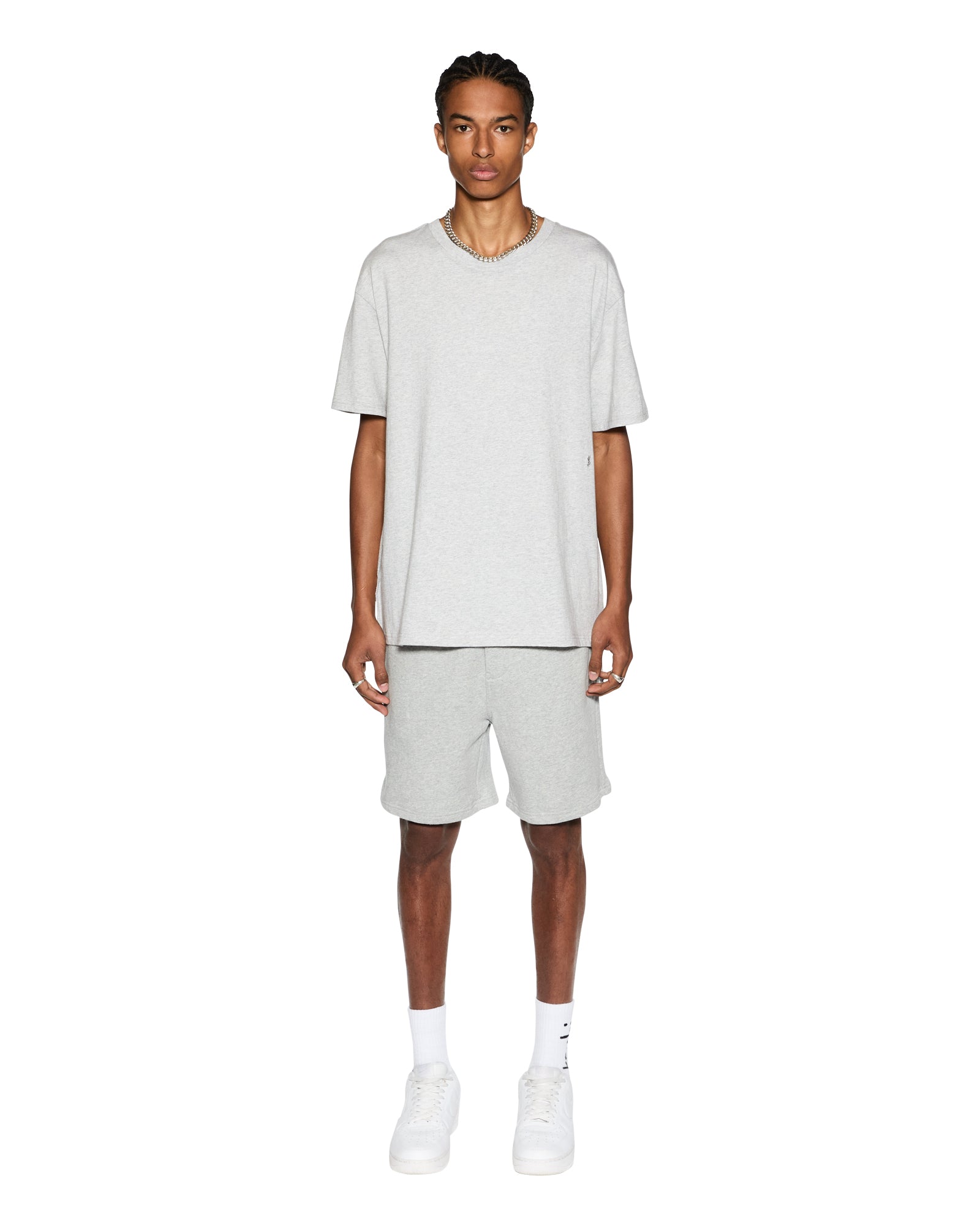 MENS  4 X 4 TRAK SHORT GREY MARLE SLIM WALKSHORTS