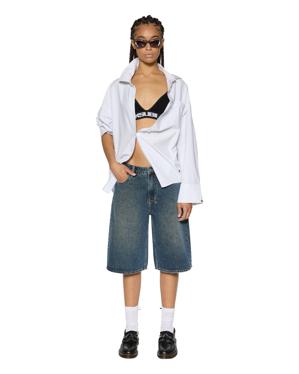 Womens Low Rider Short Sandstorm Baggy Walkshorts - Denim