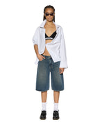 Womens Low Rider Short Sandstorm Baggy Walkshorts - Denim
