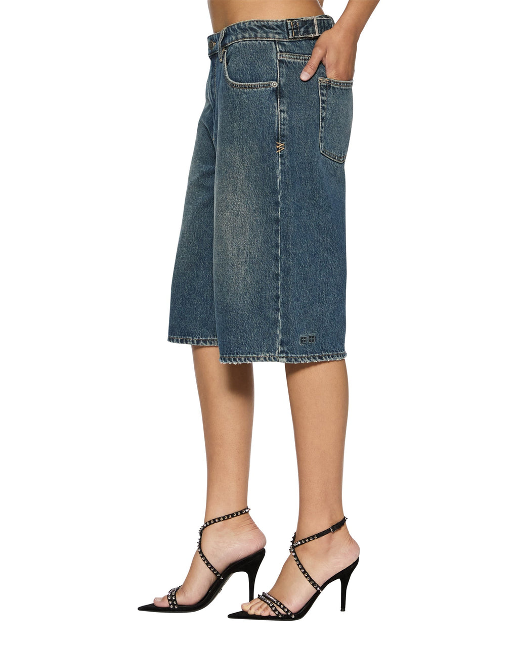 Womens Low Rider Short Sandstorm Baggy Walkshorts - Denim