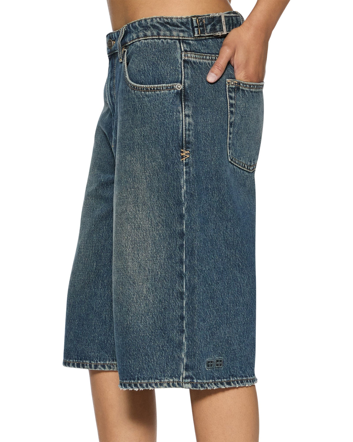 Womens Low Rider Short Sandstorm Baggy Walkshorts - Denim