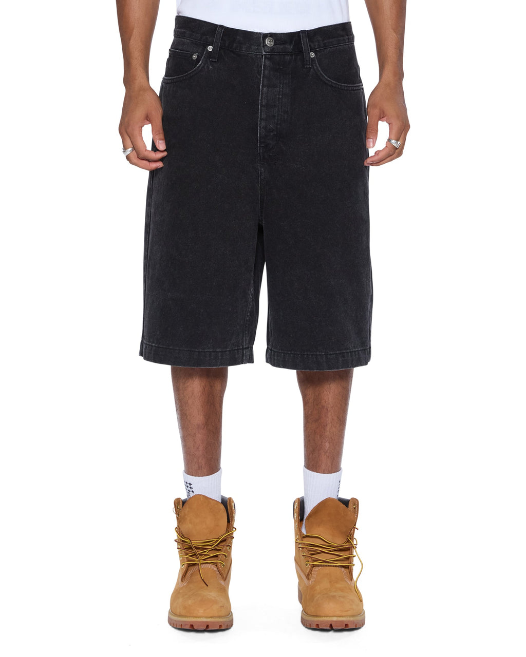 Mens Maxx Short Noir Baggy Walkshorts - Black
