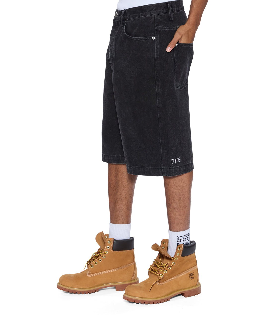 Mens Maxx Short Noir Baggy Walkshorts - Black