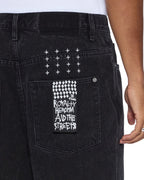 Mens Maxx Short Noir Baggy Walkshorts - Black