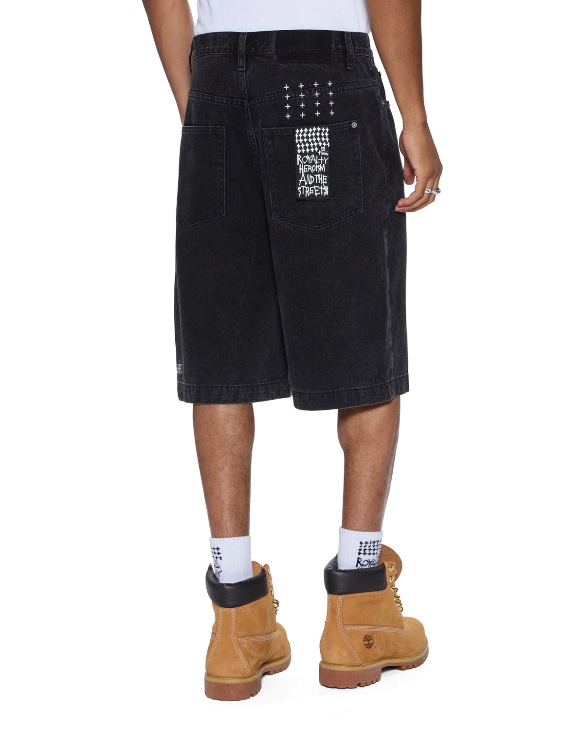 Mens Maxx Short Noir Baggy Walkshorts - Black