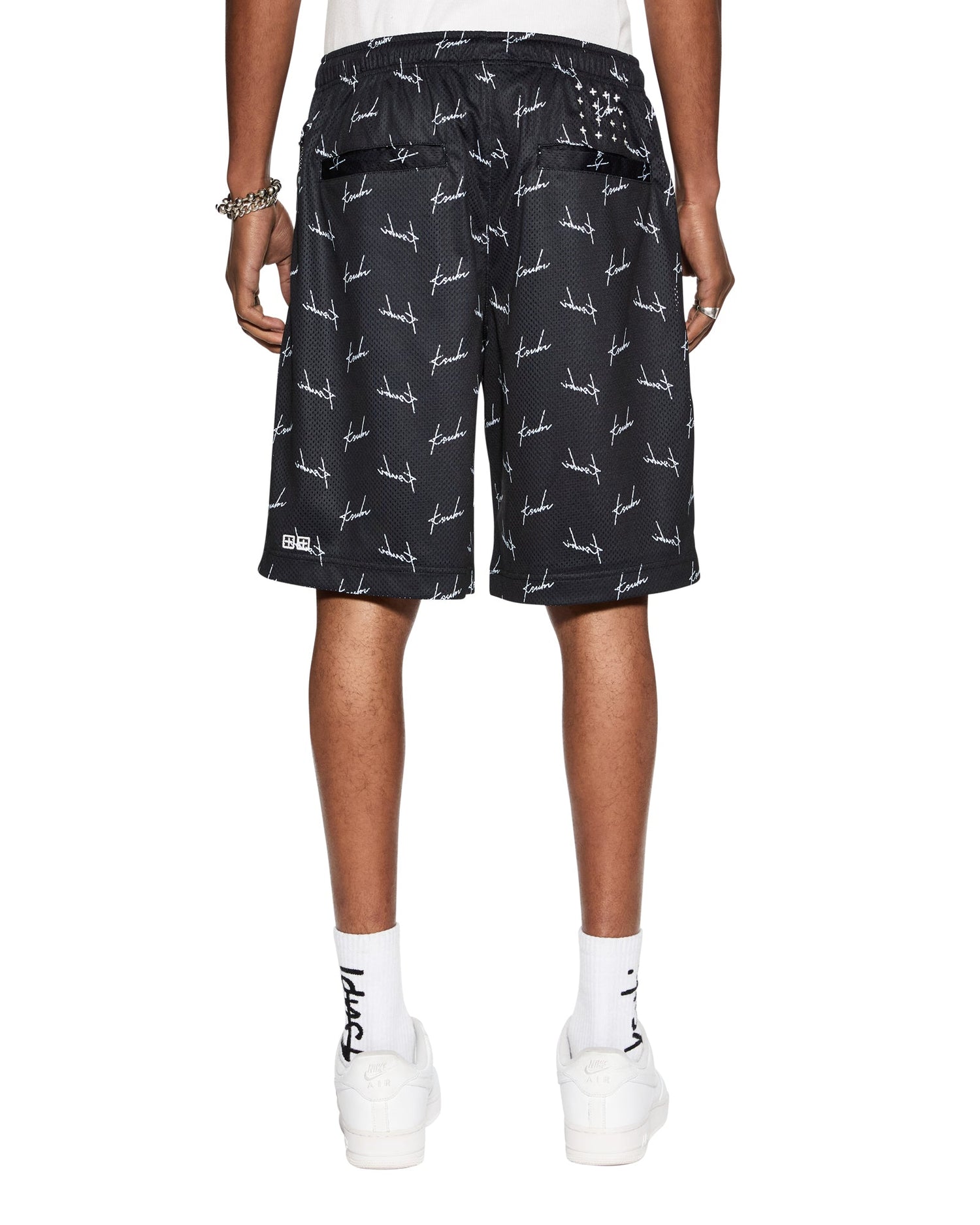 SKRIPT MESH SHORT BLACK