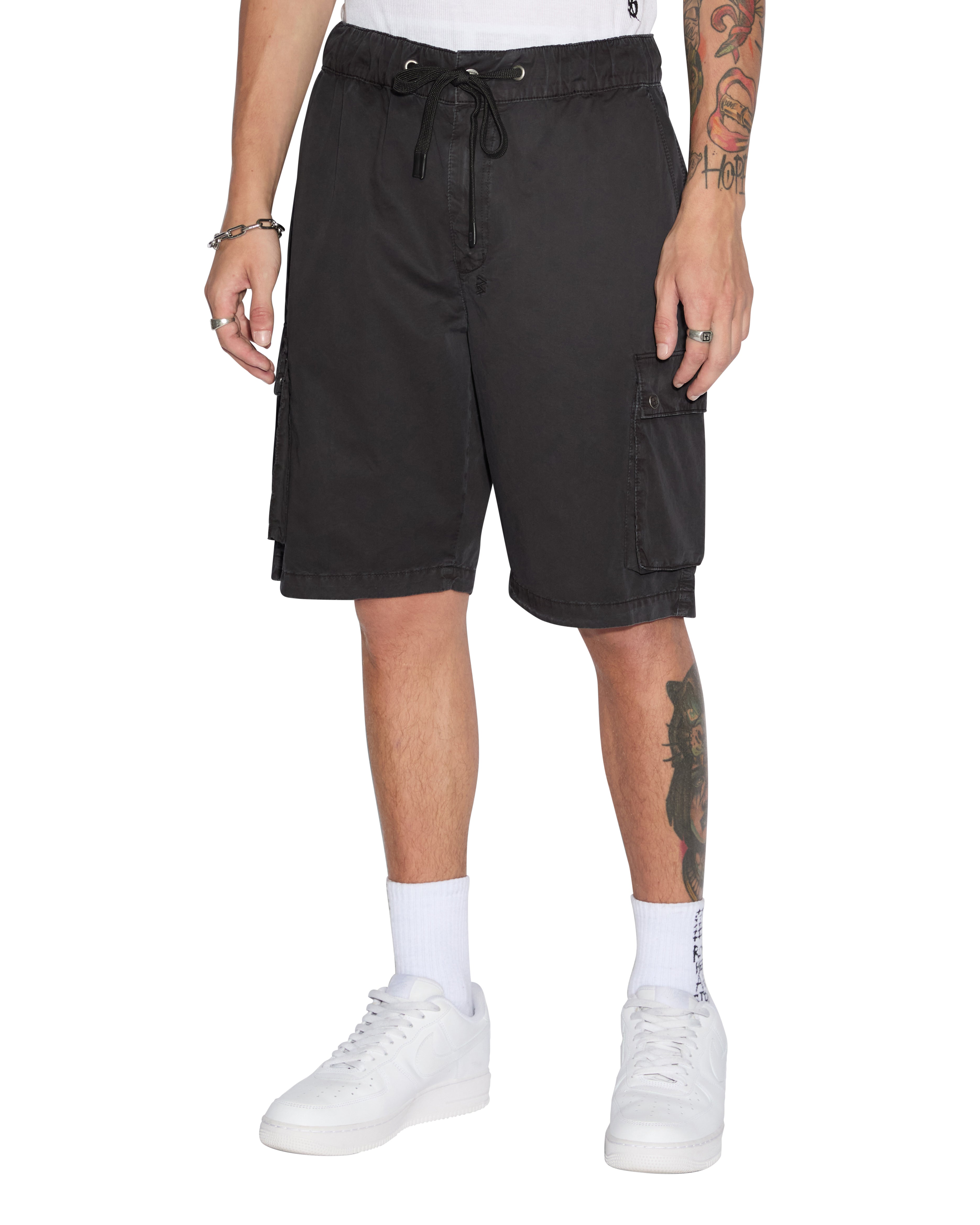 Krush Mens Cargo Shorts Black Ksubi