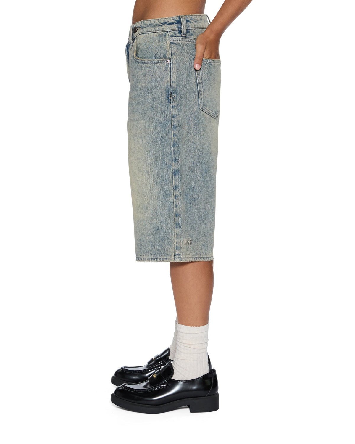 Womens Low Rider Short Folk Relaxed Walkshorts - Denim