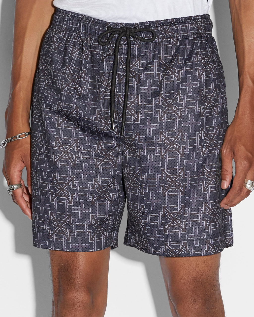 Mens Plus Mesh Short Navy Regular Walkshorts - Navy