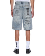 MENS MAXX SHORT ROGUE BLUE GRAFFITI WALKSHORTS
