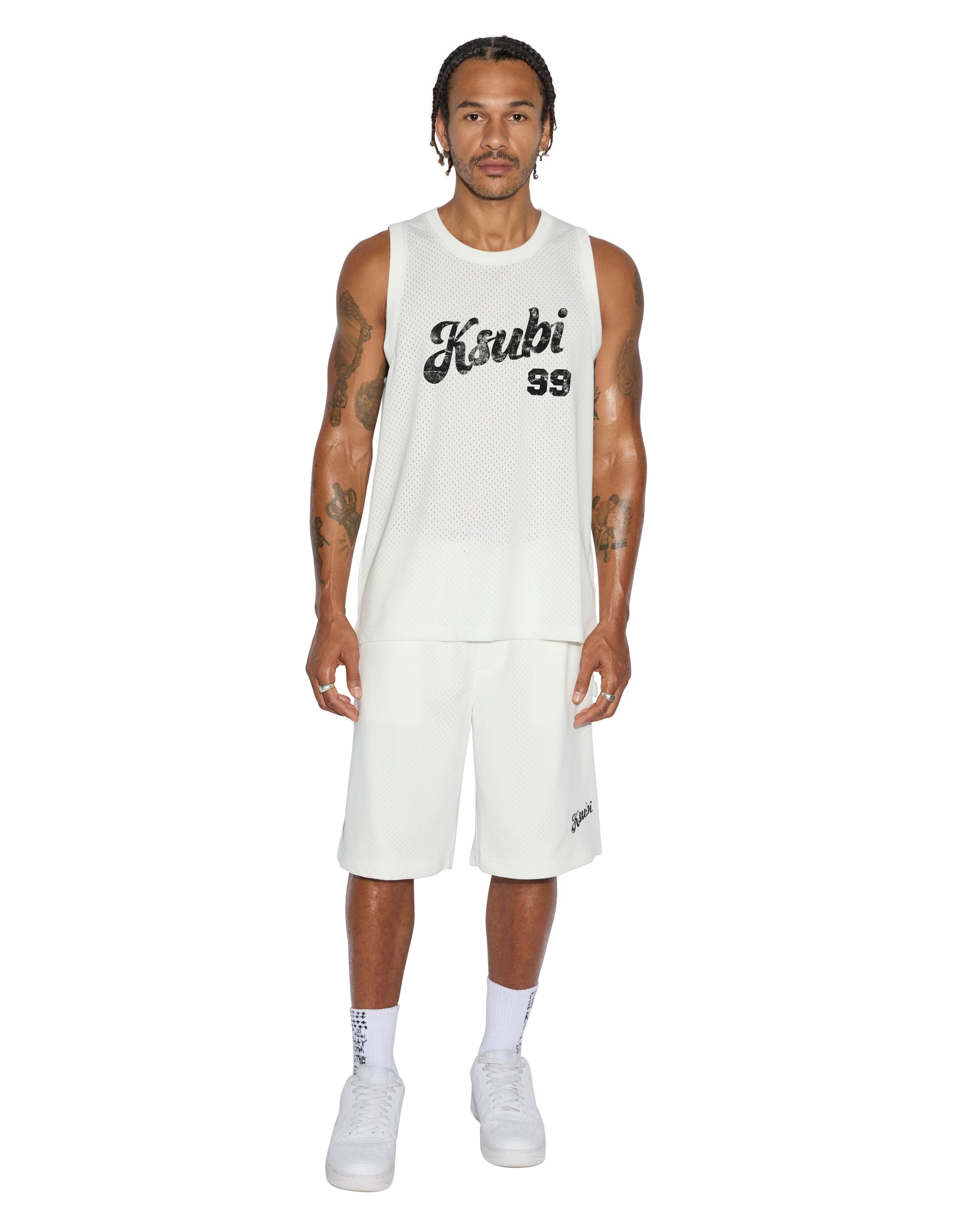 CLUBHOUSE PICK UP SINGLET WHITE