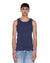 MENS  DEBUT SINGLET NAVY FITTED TEES