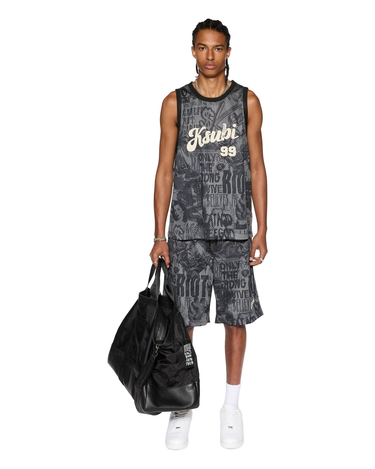 Mens Sketch Pick Up Singlet Black Relaxed Fashion Tops - Black