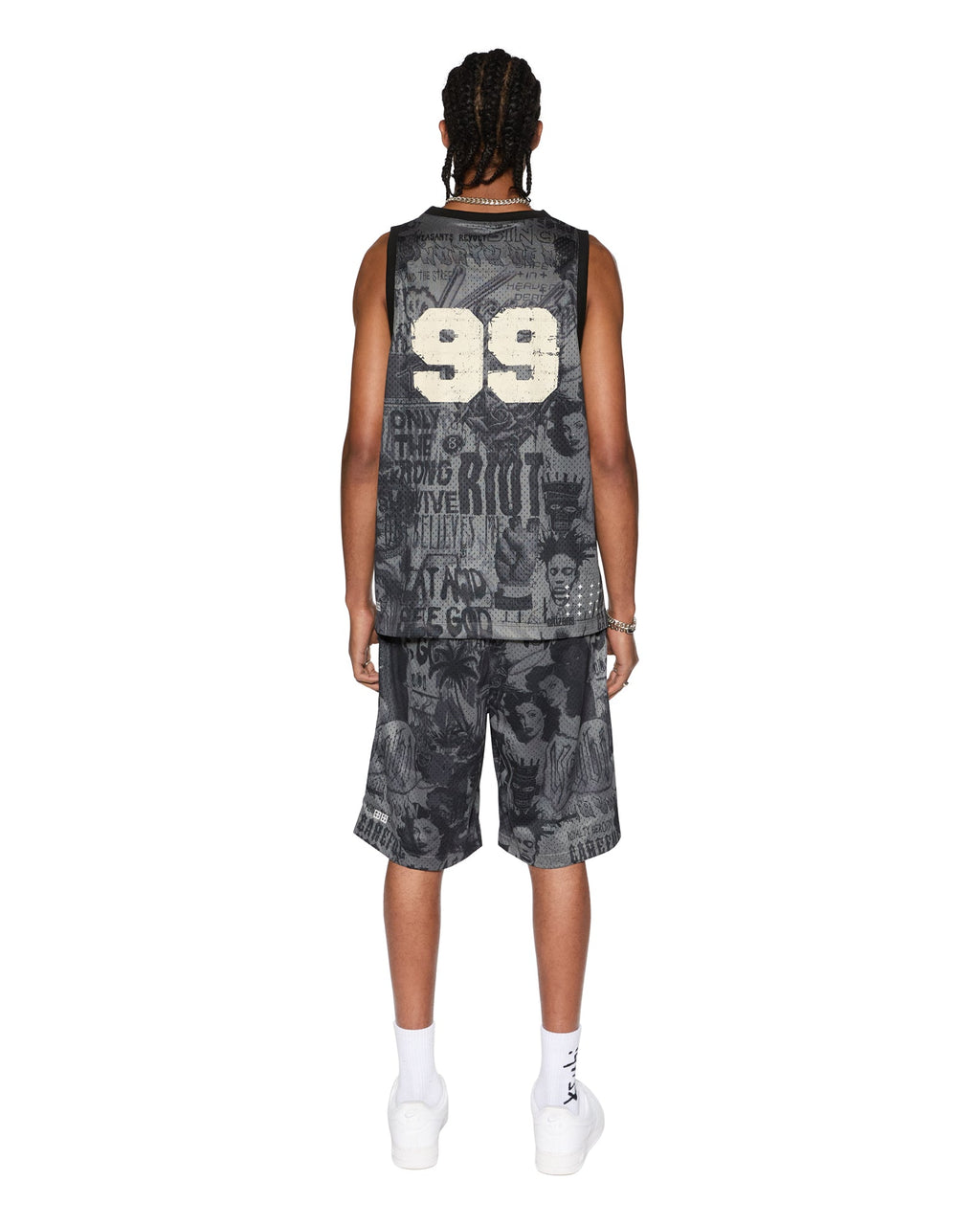 Mens Sketch Pick Up Singlet Black Relaxed Fashion Tops - Black