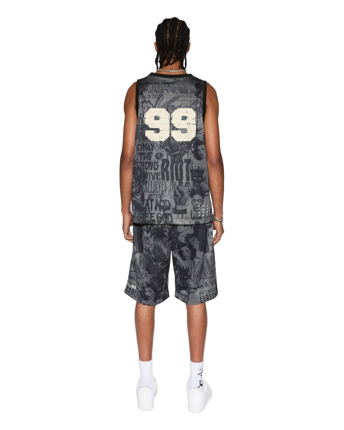 Mens Sketch Pick Up Singlet Black Relaxed Fashion Tops - Black