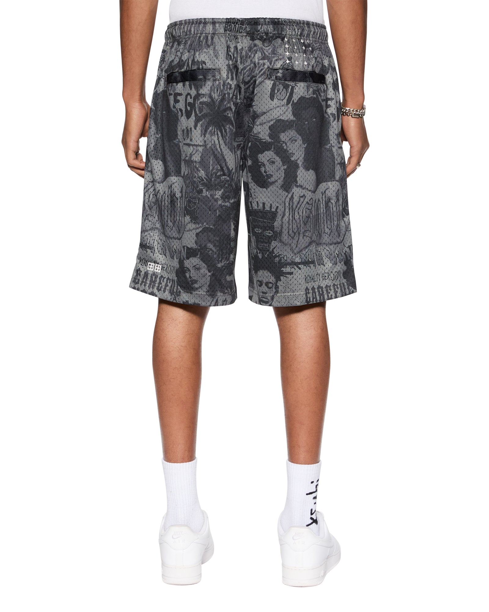 SKETCH ROLL MESH SHORT BLACK