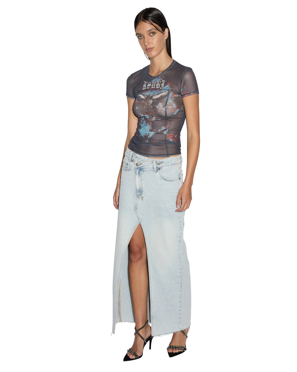 WOMENS RELAX MAXI SKIRT SKYFALL SKIRTS
