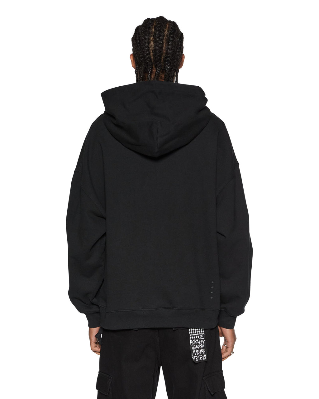 MENS SOTT EKCESS HOODIE JET BLACK FLEECE