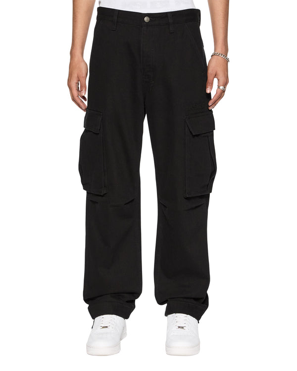 Sott Fugitive Jet Black Cargo Pants | Ksubi ++