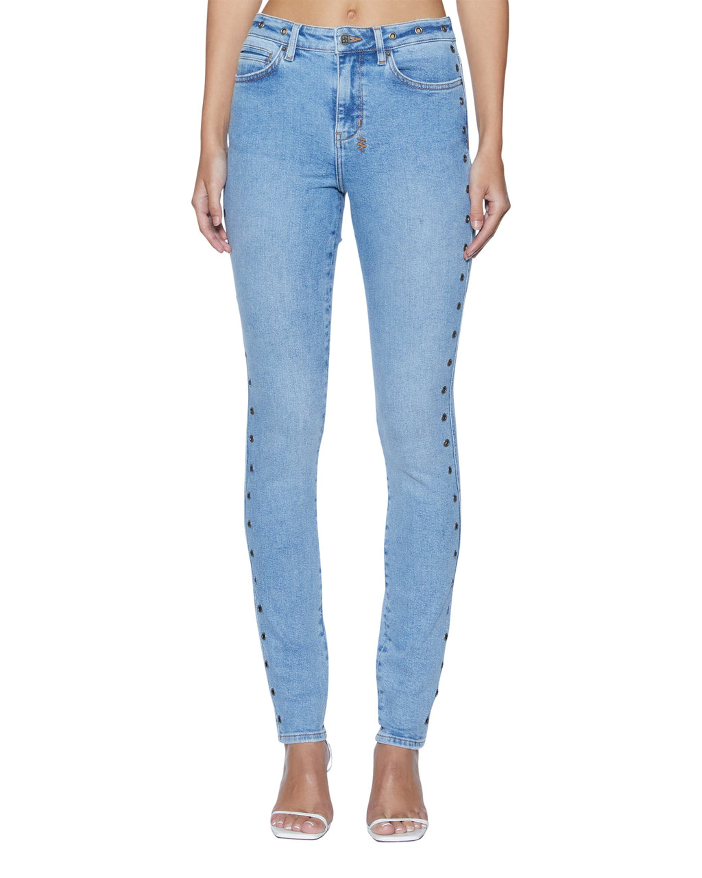Womens Spray On Xtra Chroma Skinny Denim Jeans - Denim