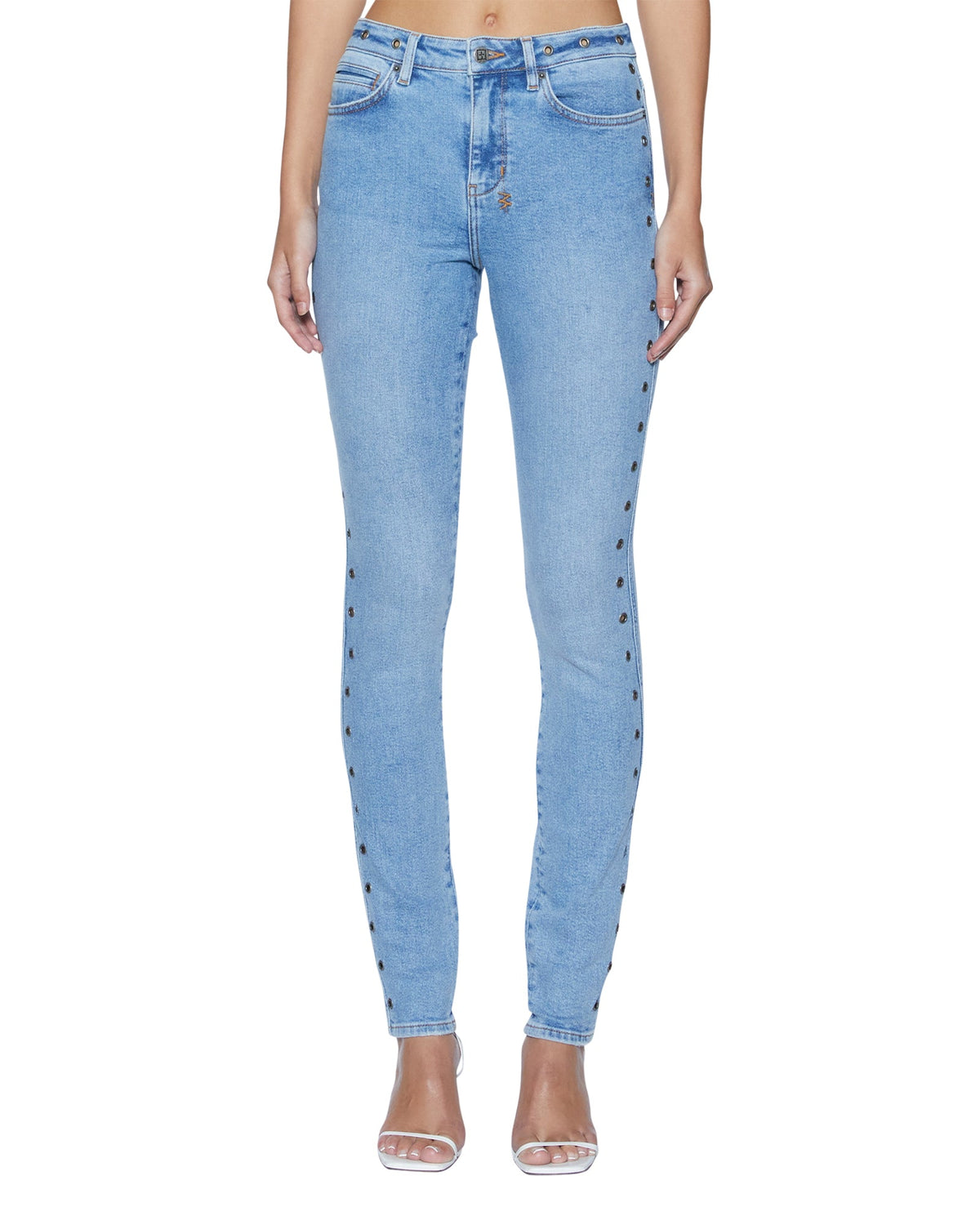 Womens Spray On Xtra Chroma Skinny Denim Jeans - Denim