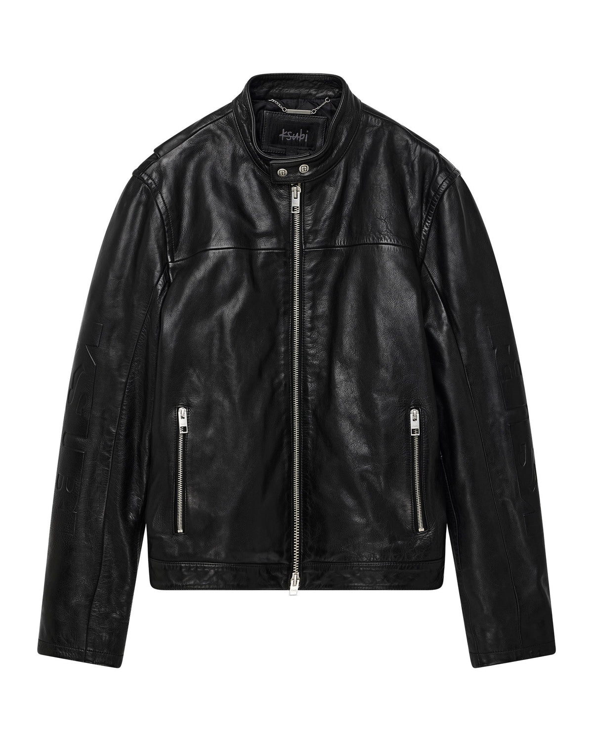 Mens Stinger Biker Moto Shell Regular Jackets - Black