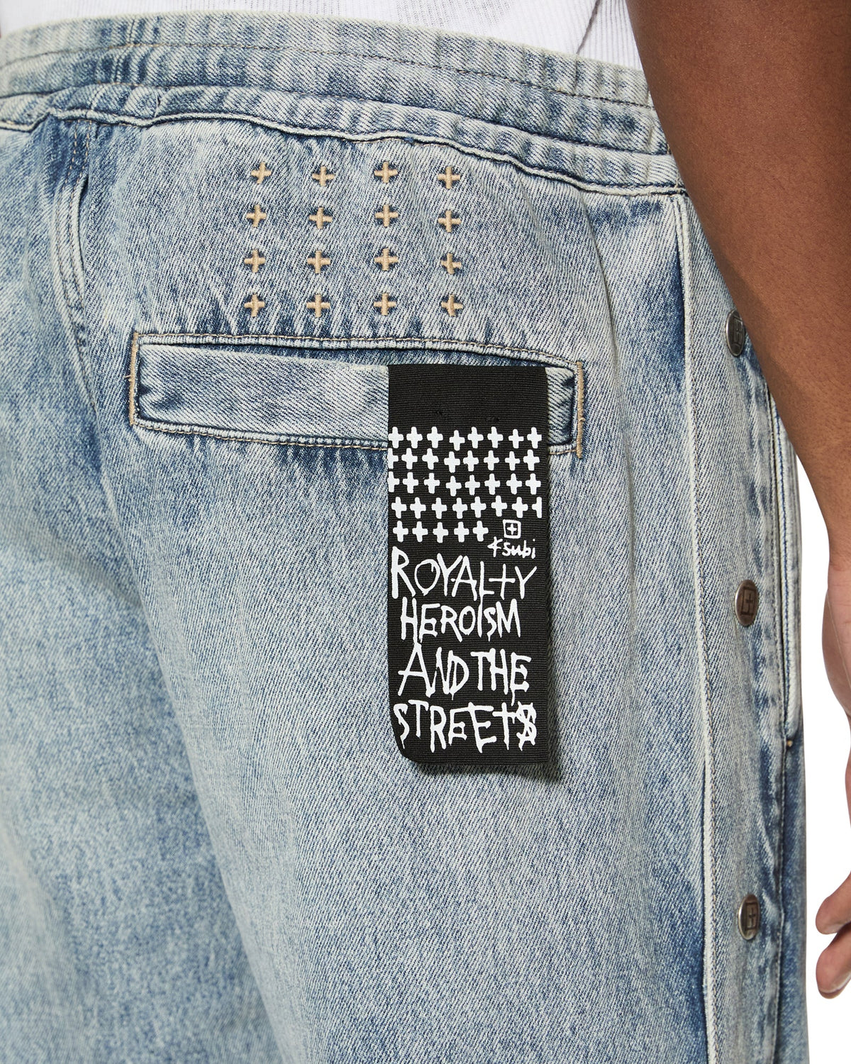 Mens Striker Snap Off Pant Lithium Relaxed Pants - Denim