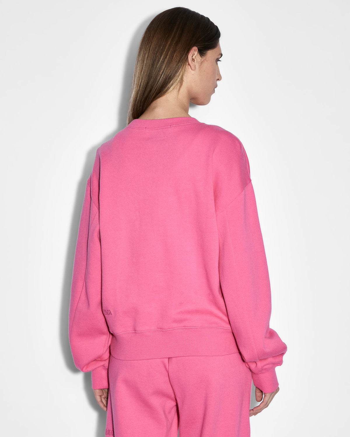 Womens 3x4 Klassic Crew Hype Pink Regular Fleece - Pink