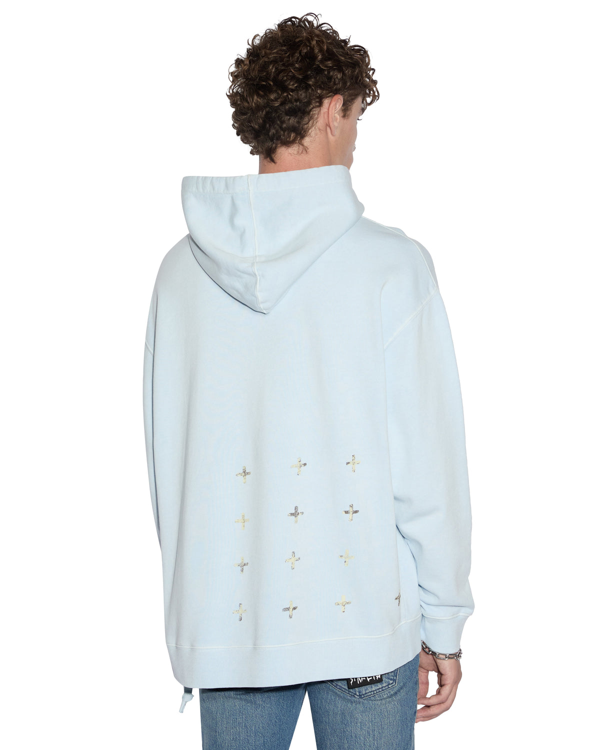 Mens Clubhouse Biggie Hoodie Shallows Oversized Fleece - Blue
