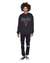 MENS  NYC 4X4  BIGGIE CREW JET BLACK OVERSIZED FLEECE