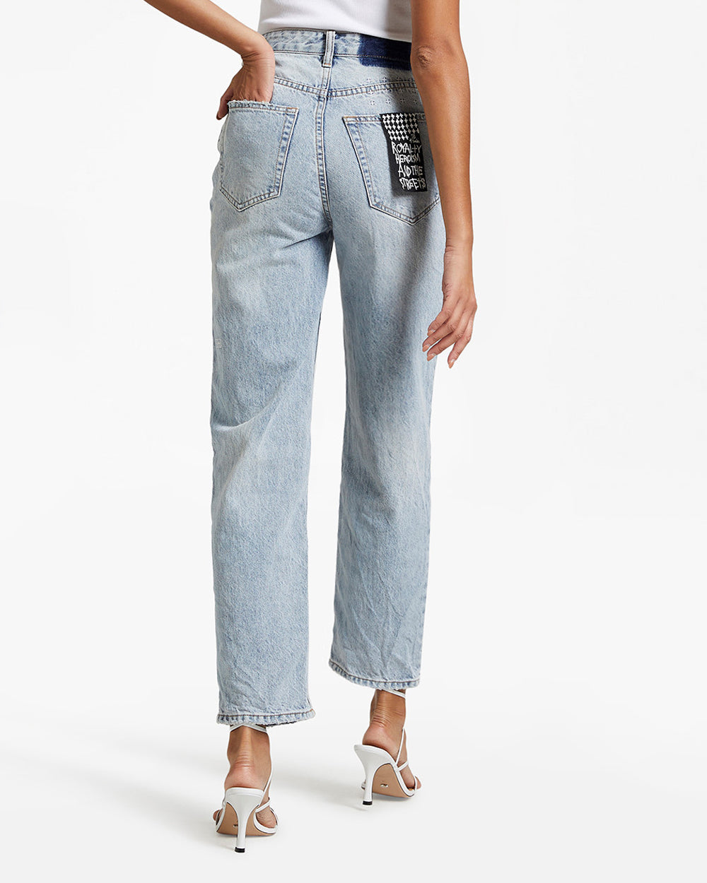 WOMENS BROOKLYN JEAN SKREAM TRASHED DENIM JEANS