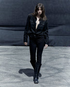 WOMENS SPRAY ON JET BLACK DENIM JEANS