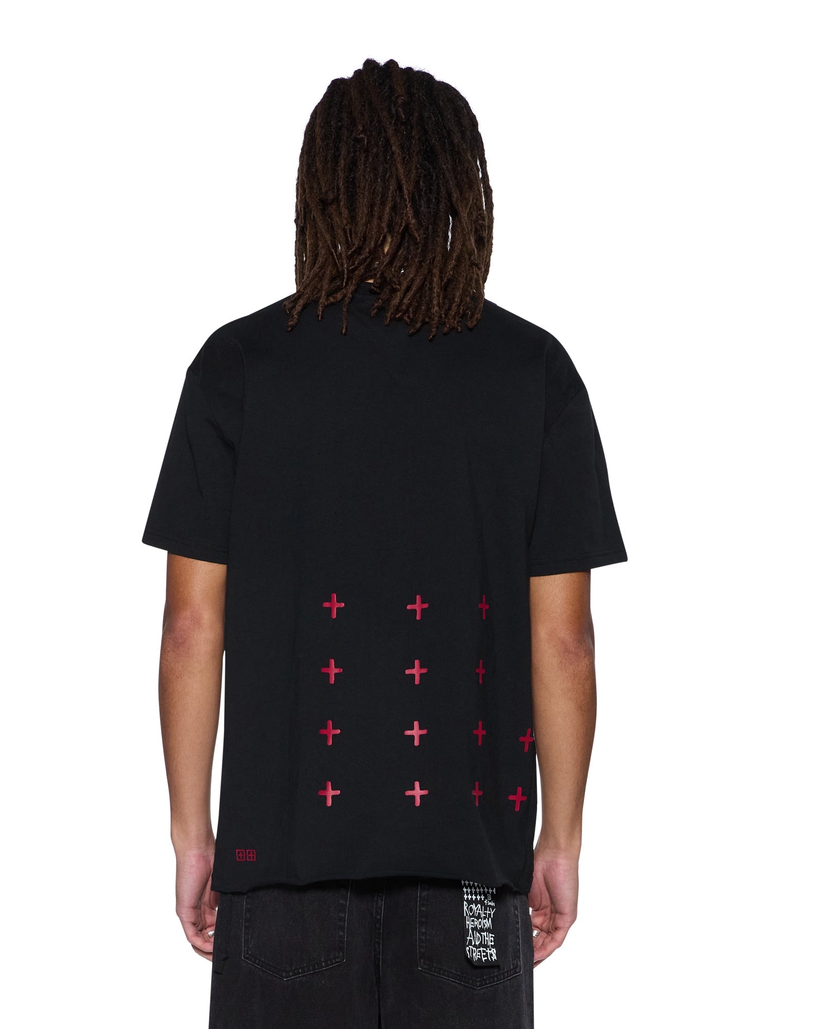 MENS  ALL DAY BIGGIE SS TEE RED OVERSIZED TEES