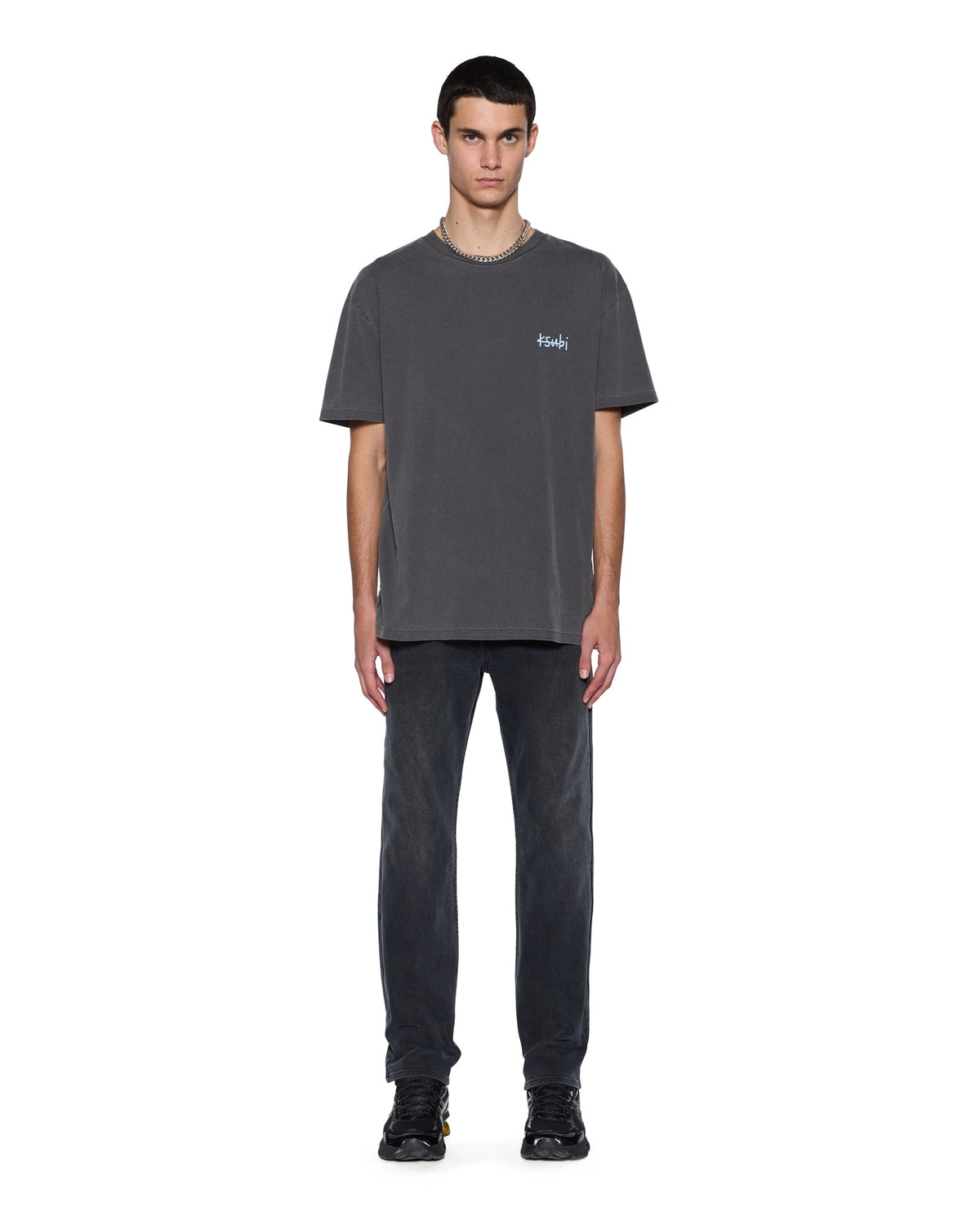MENS ALL DAY BIGGIE SS TEE CHARCOAL TEES