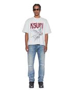Mens Angel Halen Ss Tee Krete Baggy Tees - Grey